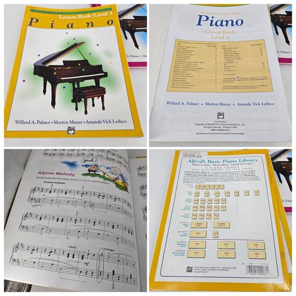 Piano Lesson Education Level 3 4 Sheet Music Books Intermed Theory Technic Lot 6 - Picture 4 of 9